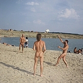 naturist, freikrperkultur, naturist girl, sands, naturist family, young naturists, volleyball, volleyball game, sport, beach volleyball, nudist, nudist women, thirst, fry, swelter, sunlight, recreation, young, sunbathing, laughing, laugh, dame, lady, naturist woman, sand, happy, sun, relaxation, repose, rest, disengagement, distraction, resource, way, countenance, look, nature, beach mattress, inflatable raft, summer, holidays, health, as brown as a berry, near nature, beach, waterfront, lake, lake side, field naturist, Polish, Poland, Kryspinow, CD 0062