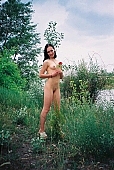 young nudist, girl with a flower, nudism, naturism, thin, wispy, young girl, naturist lady, unclad young woman, naked body, nude body, young naturists, nudist women, smile, naked girl, nude, nudity, water, waterfront, lake, attitude, pose, posture, adjusment, unclad, stripped, tattooed, taking photographs, nudist girl, naked, unclothed, pretty, nudist, fkk, INF, naturist, woman, young, in a state of nature, in the buff, in the nude, Delegyhaza, CD 0094