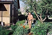 naturist man, nudism, naturist, man, naked, stripped, sun, sunshine, naturism, russian, blossom, bloom, flower, nudist man, garden, backyard, water, to water, nude man, week-end backyard, weekend house, vacation house, plant, blue sky, cloud, river, INF, riverside, in a state of nature, in the buff, in the nude, nudity, nude, nakedness, body, russian naturist, nudist, waterfront, nature, outdoors, without doors, recreation, relaxation, repose, rest, entertainment, grass, in the grass, Moscow, Russia, CD 0097