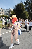 ING Bay to breakers, San Francisco, naturist participiant, naturist group, naturist programme, nudist runner, naturist photographer, women, gents, men, naked, stripped, programme, every year, above age limit, naturists, body painting, running, walking, special feeling, Heilberg, nude runner, chirpy, backpack, knapsack, rucksack, nude man, CD 0071, camouflage