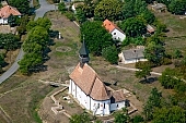 Ofolddeak, Hungary, Csongrad county, church, belfry, water-jump, archaeology, archeology, air, aerial, believe, village, field, plow, agriculture, excavation, castle, fortification, fortress, post, stronghold, roman catholic, air photograph, air photo, shooting, history, past, last, bygone, investigation, religion, persuasion, air photos, husbandry, houses, garden, road, Kiss Lszl, Lszl Kiss