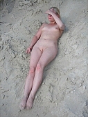 naturism, nude, nudity, naked girl, in the sand, lay, laid, pretty, attitude, pose, posture, sand, naked, stripped, photo, foto, taking photographs, adjusment, young, girl, nudist, naturist, sand-pit, young girl, nudism, woman, young woman, thin, wispy, in a state of nature, in the buff, in the nude, Balaton, Balatonakali, Delegyhaza, Hungary, unclad, fkk, to get taken, summer, warm, sunshine, CD 0037