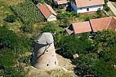 Szegvar, aerial, art relic, national monument, farmhouse, rye, flour, sleet, windmill, to grind, to mill, shingle, mill, Csongrad county, homestead, farm, revolving energy, millstone, grindstone, barley, core, millet, grind, milling, monument, cross, crossroad, pound, hutch, miller, chaff, wheat, gearing, shoot, grain, house, wind, green, garden, recreation, relaxation, repose, rest, silence, quiet, orchard, houses, road, carriageway, bread, fence, tree, trees, air photograph, air photo, air photos, aerials, birds eye view, of birds eye view, building, buildings, everyday life, at home, countryside, plan, air, square, plot, development, beauty, beautiful, pretty, white, blue, brown, yellow, flat, gray, dirt road, sand, lowland, regular, CD 0029, Kiss Lszl, Lszl Kiss