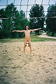 naked girl, beach volleyball, woman, naturist girl, young naturists, nudist, fkk, INF, naturism, nudism, naturist, friend, young, naked, stripped, in a state of nature, in the buff, in the nude, unclad, sport, game, volleyball, field, ball, ball game, sand, camping, beach, Delegyhaza, CD 0094