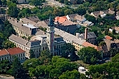 Hodmezovasarhely, Hungary, Csongrd county, mayors office, central, perspective, air photograph, air photo, air photos, panorama, church, shooting, green, tree, trees, summer, spring, residential area, residential section, block of flat, block of flats, mansion, mansions, aerials, aerial, birds eye view, outskirts, city center, pool, vat, garden city, garden suburb, house, houses, line of houses, street, streets, building, buildings, road, roads, ways, garden, environment, ambience, neighbor, neighborhood, plan, square, gardens, rooftop, of birds eye view, CD 0029