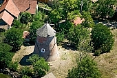 Szegvar, art relic, national monument, farmhouse, rye, Csongrad county, mill, homestead, farm, revolving energy, flour, sleet, windmill, to grind, to mill, shingle, millstone, grindstone, barley, core, millet, grind, milling, monument, cross, crossroad, pound, hutch, miller, chaff, wheat, gearing, shoot, grain, house, wind, green, garden, recreation, relaxation, repose, rest, silence, quiet, orchard, houses, road, carriageway, bread, fence, tree, trees, air photograph, air photo, air photos, aerials, birds eye view, of birds eye view, building, buildings, everyday life, at home, countryside, plan, air, aerial, square, plot, development, beauty, beautiful, pretty, white, blue, brown, yellow, flat, gray, dirt road, sand, lowland, regular, CD 0029, Kiss Lszl, Lszl Kiss