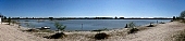 Sandorfalva, panorama, sunlight, beach, fisher, bath, spring, water, trees, houses, holidaymakers, sunbather, tree, sand, birch tree, willow pussy, willow, sallow, blue, sky, nature, on holiday, spare-time, leisure, time, landscape, Kiss Lszl, Lszl Kiss