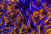 screw, washer, lashing, shackle, clip, iron, metal, steel, spiral, thread, gold, industry, industrial, screw on, screw-eye, screw-thread, screwdriver, screw-nail, right screw, left, right-hand, left-hand, worm, still-life, group, batch, background, metalworking, particular branch, industries, fixed, stationary, , a lot of, texture, color, colour, surface, blue, red, yellow, orange, light, female screw, to screw a piece home, aim, mechanics, picture, image, scenery, images, pictures, photo, foto, photos, photography, photographies, CD 0020, Kiss Lszl, Lszl Kiss