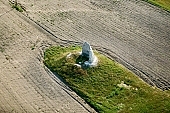 windmill, ruin, Balastya, Hungary, air photograph, air photo, air photos, landscape, loam, art relic, national monument, time, moulder, plow, agriculture, tillage, cultivation, mill, miller, site, crumbling, CD 0029, Kiss Lszl, Lszl Kiss