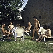 nude woman, nudist band, confab, talking, sunbathing, family, naturist place, naturist friends, naturism, on holiday, holiday home, holiday resort, recreation, Wejsz house, Szekesfehervar, nudism, getting acquainted, naturist, nudist, naked, stripped, unclad, way of life, holidays, nature, affection, liking, love, friend, friends, man, woman, relaxation, repose, rest, disengagement, distraction, resource, sun, Hungary, CD 0102