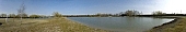 panorama, sunlight, spring, water, lake, trees, houses, chalet, birch tree, willow pussy, willow, sallow, blue, sky, pollen, nature, on holiday, spare-time, leisure, time, landscape, Kiss Lszl, Lszl Kiss